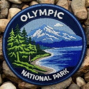 Olympic National Park Patch – 3 Inch Embroidered Travel Patch Washington Iron On